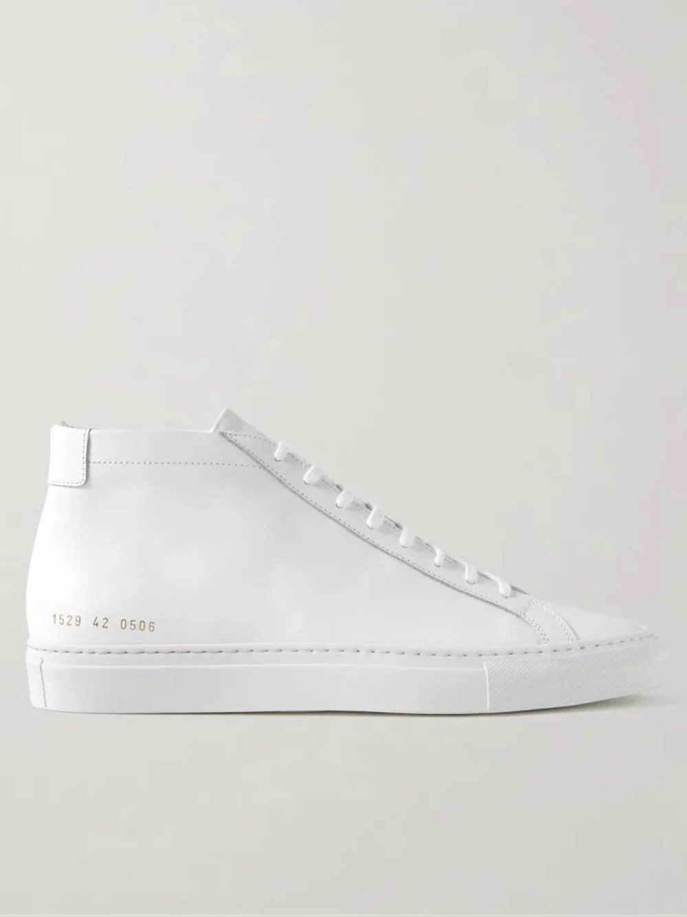 Common Projects White Men’s Original Achilles Leather High-Top Sneakers EU 42
